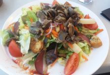 Salade aux gésiers de canard