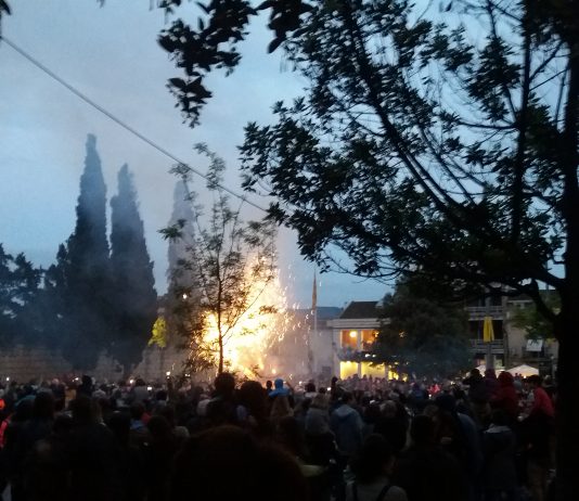 Correfocs à Sant Cugat (Barcelone)